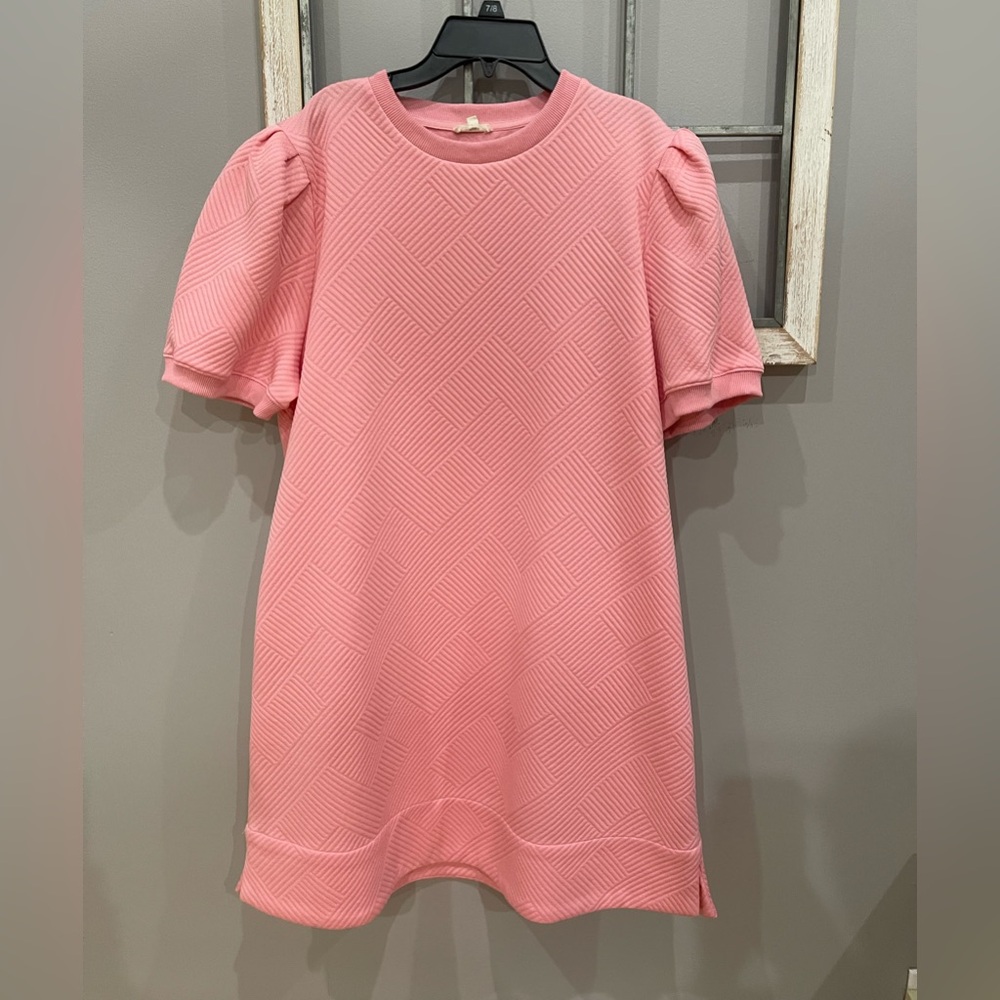 Jodifl brand Pink Puff Sleeve Dress